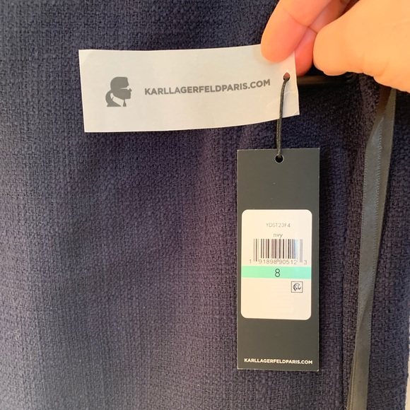 Tweed navy dress - Picture 7 of 8